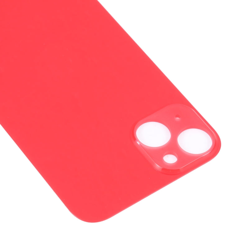 For iPhone 14 Plus Easy Replacement Big Camera Hole Glass Back Battery Cover(Red) - Back Cover by PMc TechLife | Online Shopping South Africa | PMc TechLife | Buy Now Pay Later Mobicred