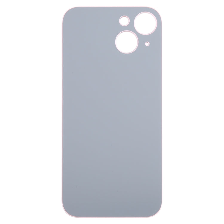 For iPhone 15 Easy Replacement Big Camera Hole Glass Back Battery Cover(Pink) - Back Cover by PMC TechLife | Online Shopping South Africa | PMC TechLife | Buy Now Pay Later Mobicred