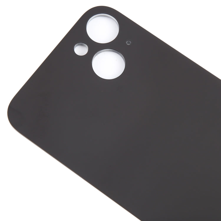 For iPhone 15 Plus Easy Replacement Big Camera Hole Glass Back Battery Cover(Black) - Back Cover by PMC TechLife | Online Shopping South Africa | PMC TechLife | Buy Now Pay Later Mobicred