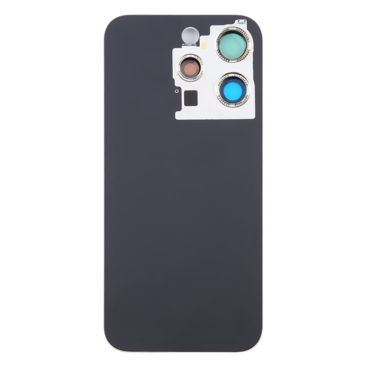 For iPhone 15 Pro Glass Battery Back Cover with Camera Lens Cover(Grey) - Back Cover by PMC Jewellery | Online Shopping South Africa | PMC Jewellery