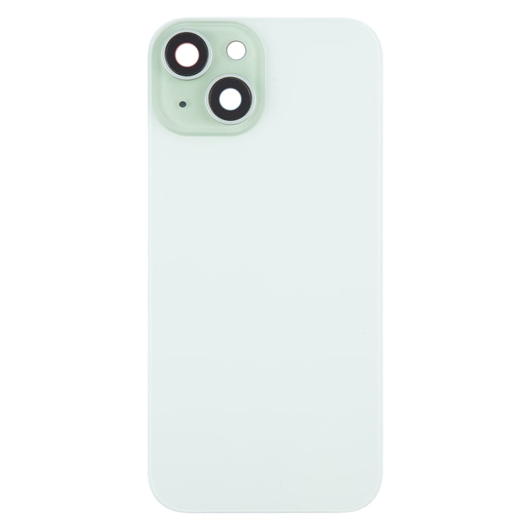 For iPhone 15 Battery Back Cover with Camera Lens Cover + MagSafe Magnet(Green) - Back Cover by PMC Jewellery | Online Shopping South Africa | PMC Jewellery | Buy Now Pay Later Mobicred