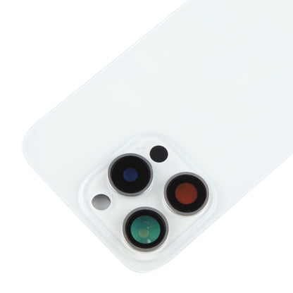 For iPhone 15 Pro Battery Back Cover with Camera Lens Cover + MagSafe Magnet(White) - Back Cover by PMC Jewellery | Online Shopping South Africa | PMC Jewellery | Buy Now Pay Later Mobicred