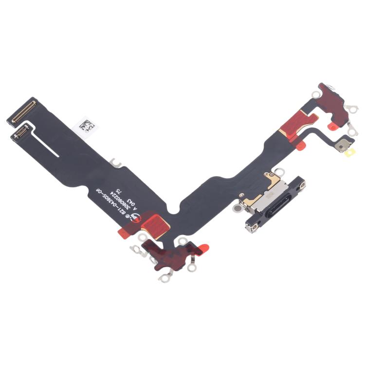 For iPhone 15 Plus Charging Port Flex Cable (Black) - Flex Cable by PMC TechLife | Online Shopping South Africa | PMC TechLife | Buy Now Pay Later Mobicred