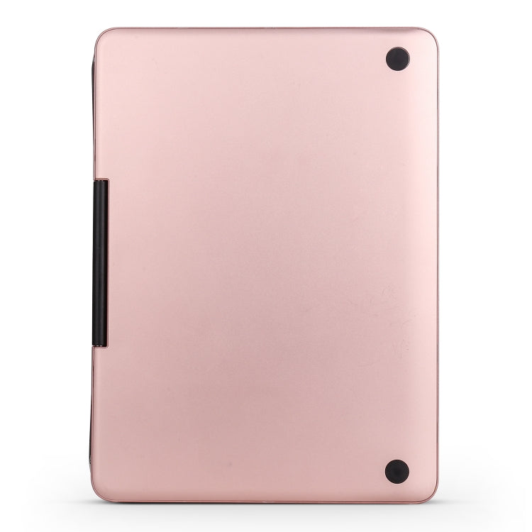 F611 Detachable Colorful Backlight Aluminum Backplane Wireless Bluetooth Keyboard Tablet Case for iPad Air 2 / 9.7 (2018) / 9.7 inch (2017) / Air / Pro 9.7 inch (Rose Gold) - Universal by PMC Jewellery | Online Shopping South Africa | PMC Jewellery | Buy Now Pay Later Mobicred