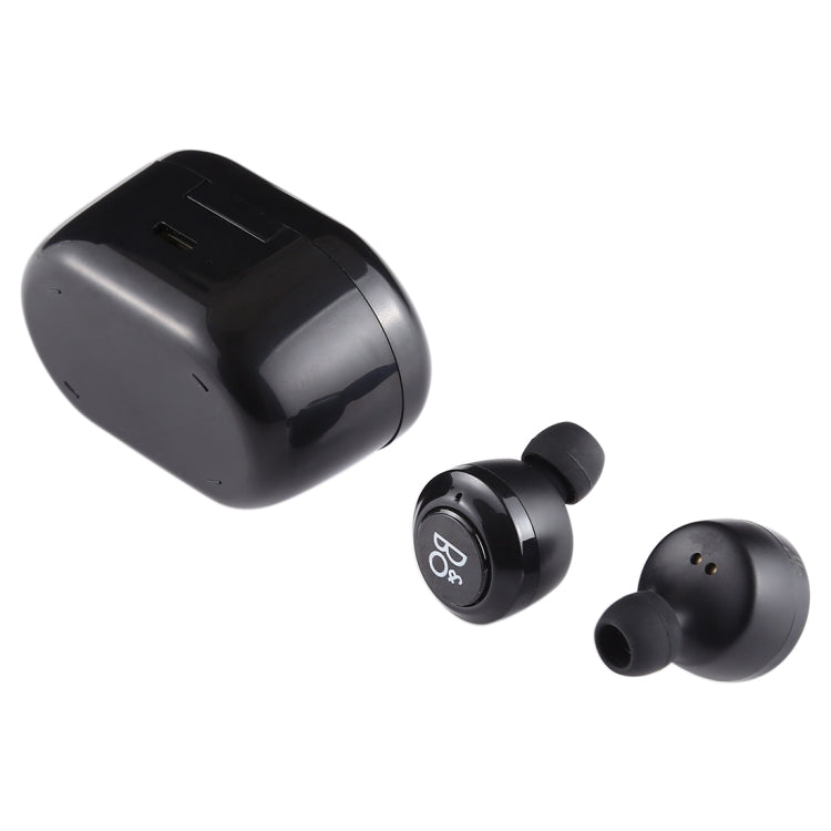 Air Twins TWS1 Bluetooth V5.0 Wireless Stereo Earphones with Magnetic Charging Box(Black) - TWS Earphone by PMC Jewellery | Online Shopping South Africa | PMC Jewellery | Buy Now Pay Later Mobicred