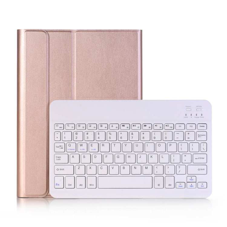 A102 For iPad 10.2 inch Ultra-thin Detachable Bluetooth Keyboard Leather Tablet Case with Stand Function(Rose Gold) - Universal by PMC Jewellery | Online Shopping South Africa | PMC Jewellery