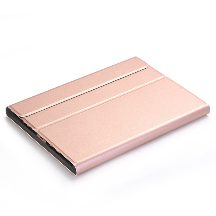 A102 For iPad 10.2 inch Ultra-thin Detachable Bluetooth Keyboard Leather Tablet Case with Stand Function(Rose Gold) - Universal by PMC Jewellery | Online Shopping South Africa | PMC Jewellery