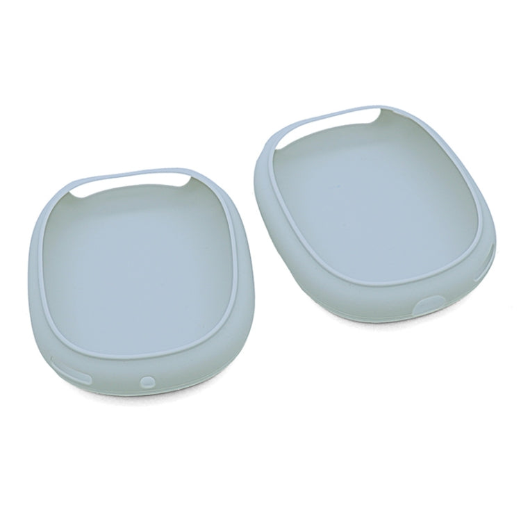 A Pair Full Coverage Anti-scratch Silicone Headphone Protective Case for AirPods Max(Silver Grey) - For AirPods Max by PMC TechLife | Online Shopping South Africa | PMC TechLife