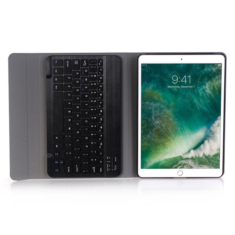 A09 Bluetooth 3.0 Ultra-thin ABS Detachable Bluetooth Keyboard Leather Tablet Case for iPad Air / Pro 10.5 inch (2019), with Holder (Black) - For iPad Pro by PMC Jewellery | Online Shopping South Africa | PMC Jewellery | Buy Now Pay Later Mobicred