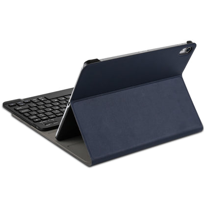 A11 Bluetooth 3.0 Ultra-thin ABS Detachable Bluetooth Keyboard Leather Tablet Case for iPad Pro 11 inch （2018）, with Holder (Dark Blue) - For iPad Pro by PMC Jewellery | Online Shopping South Africa | PMC Jewellery | Buy Now Pay Later Mobicred