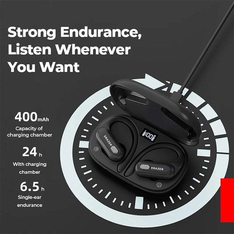 Lenovo Erazer XT60 Pro Bluetooth 5.3 Ear-mounted Sports Wireless Bluetooth Earphone (Black) - free shipping - PMC TechLife - Order now!