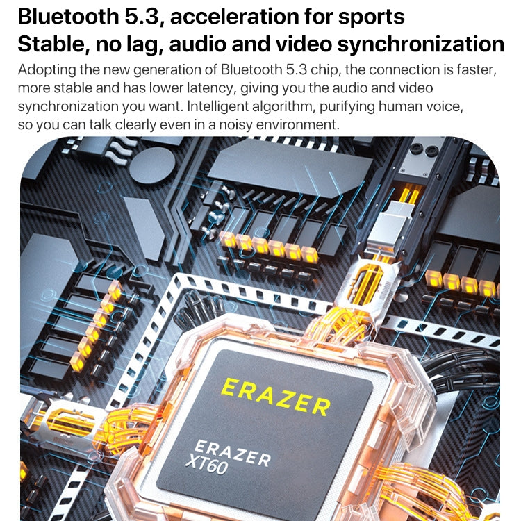 Lenovo Erazer XT60 Pro Bluetooth 5.3 Ear-mounted Sports Wireless Bluetooth Earphone (Black) - free shipping - PMC TechLife - Order now!