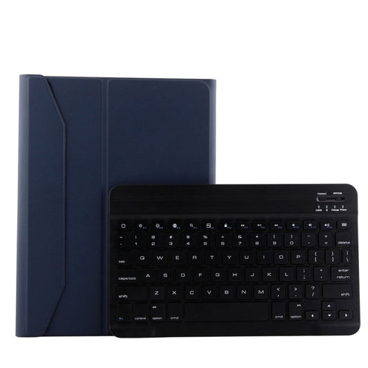 1130B Detachable Bluetooth 3.0 ABS Brushed Texture Keyboard + Lambskin Texture Leather Tablet Case for iPad Pro 11 inch (2018), with Three-gear Adjustment / Magnetic / Sleep Function(Blue) - For iPad Pro by PMC Jewellery | Online Shopping South Africa | PMC Jewellery