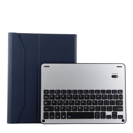 1139B Detachable Bluetooth 3.0 Aluminum Alloy Keyboard + Lambskin Texture Leather Tablet Case for iPad Pro 11 inch (2018), with Three-gear Adjustment / Magnetic / Sleep Function (Blue) - For iPad Pro by PMC Jewellery | Online Shopping South Africa | PMC Jewellery