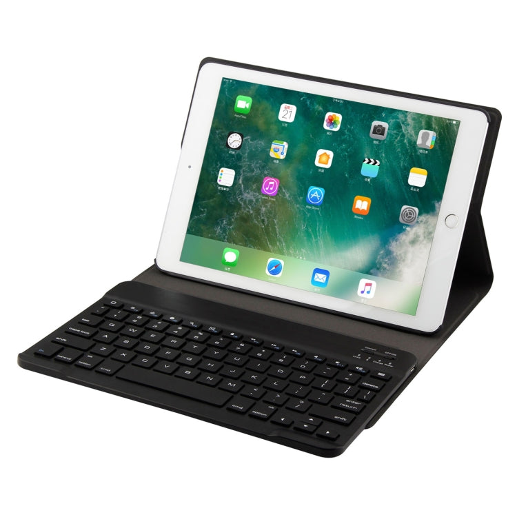 FT-1030 Bluetooth 3.0 ABS Brushed Texture Keyboard + Skin Texture Leather Tablet Case for iPad Air / Air 2 / iPad Pro 9.7 inch, with Three-gear Angle Adjustment / Magnetic / Sleep Function (Black) - For iPad Pro by PMC Jewellery | Online Shopping South Africa | PMC Jewellery