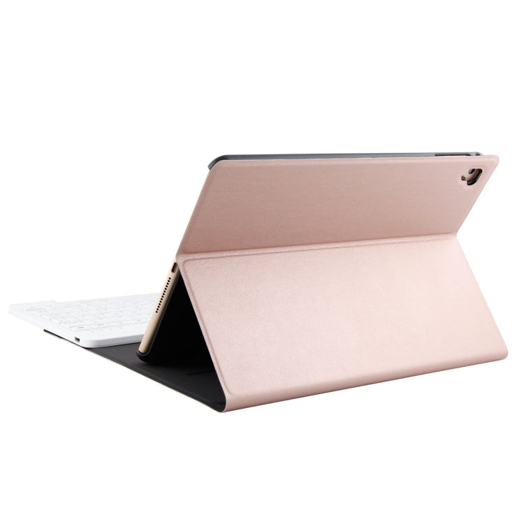 FT-1030 Bluetooth 3.0 ABS Brushed Texture Keyboard + Skin Texture Leather Tablet Case for iPad Air / Air 2 / iPad Pro 9.7 inch, with Three-gear Angle Adjustment / Magnetic / Sleep Function (Pink) - For iPad Pro by PMC Jewellery | Online Shopping South Africa | PMC Jewellery