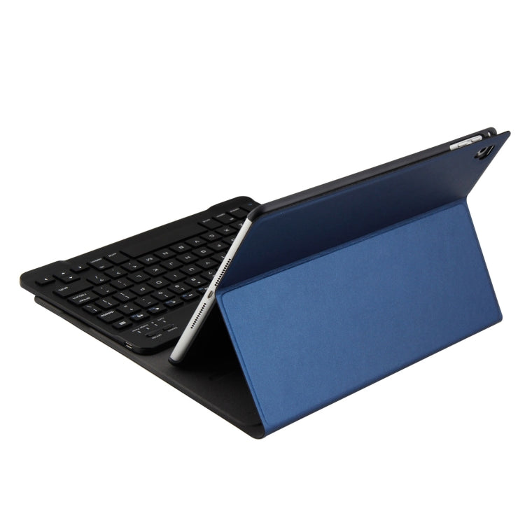 FT-1030 Bluetooth 3.0 ABS Brushed Texture Keyboard + Skin Texture Leather Tablet Case for iPad Air / Air 2 / iPad Pro 9.7 inch, with Three-gear Angle Adjustment / Magnetic / Sleep Function (Blue) - For iPad Pro by PMC Jewellery | Online Shopping South Africa | PMC Jewellery