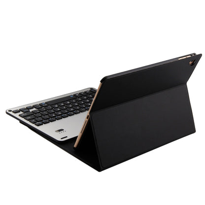 FT-1038B Detachable Bluetooth 3.0 Aluminum Alloy Keyboard + Lambskin Texture Leather Tablet Case for iPad Air / Air 2 / iPad Pro 9.7 inch, with Water Repellent / Three-gear Angle Adjustment / Magnetic / Sleep Function (Black) - For iPad Pro by PMC Jewellery | Online Shopping South Africa | PMC Jewellery