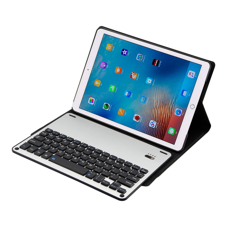 FT-1039B Detachable Bluetooth 3.0 Aluminum Alloy Keyboard + Lambskin Texture Leather Tablet Case for iPad Pro 10.5 inch / iPad Air (2019), with Water Repellent / Three-gear Angle Adjustment / Magnetic / Sleep Function (Black) - For iPad Pro by PMC Jewellery | Online Shopping South Africa | PMC Jewellery