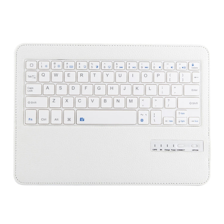 IP011 Detachable Bluetooth 3.0 ABS Keyboard + Litchi Texture Leather Tablet Case for iPad Pro 11 inch (2018), with Sleep Function (White) - For iPad Pro by PMC Jewellery | Online Shopping South Africa | PMC Jewellery