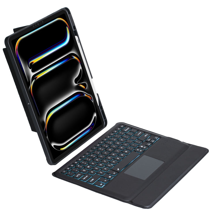 T14B-AS Detachable Rotating Backlit Touch Bluetooth Keyboard Case For iPad Pro 13 2024 - For iPad Pro by PMC Jewellery | Online Shopping South Africa | PMC Jewellery | Buy Now Pay Later Mobicred