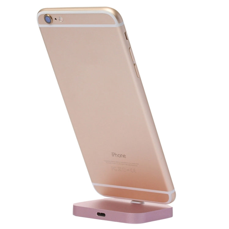 8 Pin Stouch Aluminum Desktop Station Dock Charger for iPhone(Rose Gold) - USB Charger by PMC Jewellery | Online Shopping South Africa | PMC Jewellery | Buy Now Pay Later Mobicred