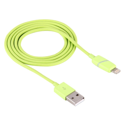 1m Circular Bobbin Gift Box Style 8 Pin to USB Data Sync Cable with Indicator for iPhone, iPad(Green) - Normal Style Cable by PMC Jewellery | Online Shopping South Africa | PMC Jewellery | Buy Now Pay Later Mobicred