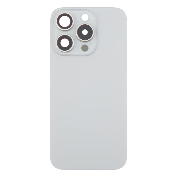 For iPhone 16 Pro Max Original Glass Battery Back Cover with Camera Lens Cover(Silver) -  by PMC Jewellery | Online Shopping South Africa | PMC Jewellery | Buy Now Pay Later Mobicred