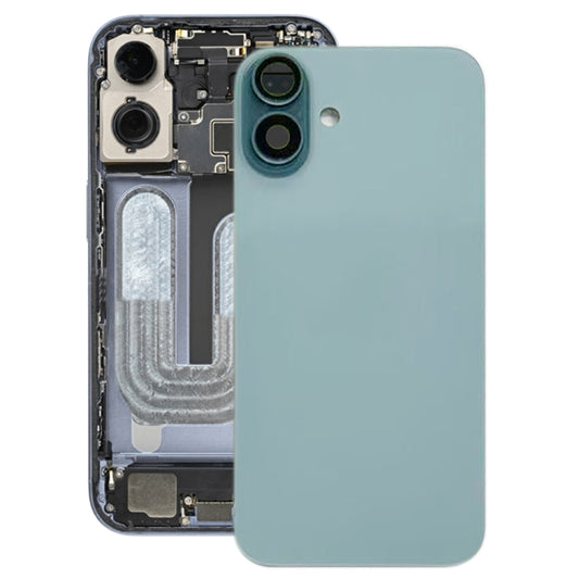 For iPhone 16 Battery Back Cover with Camera Lens Cover(Green) -  by PMC Jewellery | Online Shopping South Africa | PMC Jewellery | Buy Now Pay Later Mobicred