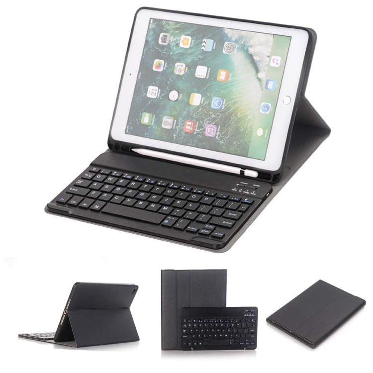 Detachable Bluetooth Keyboard + Horizontal Flip Leather Tablet Case with Holder & Pencil Holder for iPad Pro 9.7 inch, iPad Air, iPad Air 2, iPad 9.7 inch (2017), iPad 9.7 inch (2018) (Black) - For iPad Pro by PMC Jewellery | Online Shopping South Africa | PMC Jewellery