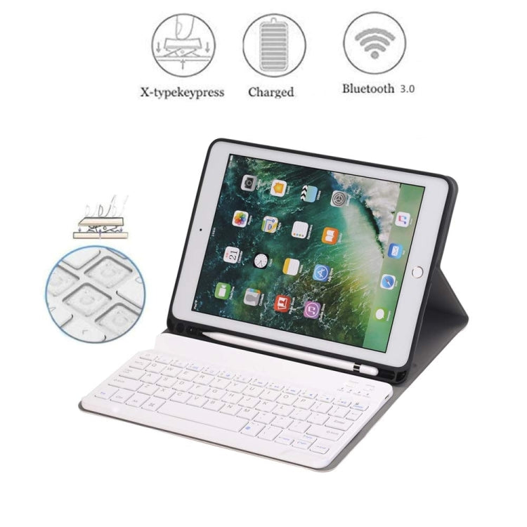 Detachable Bluetooth Keyboard + Horizontal Flip Leather Tablet Case with Holder & Pencil Holder for iPad Pro 9.7 inch, iPad Air, iPad Air 2, iPad 9.7 inch (2017), iPad 9.7 inch (2018) (Gold) - For iPad Pro by PMC Jewellery | Online Shopping South Africa | PMC Jewellery