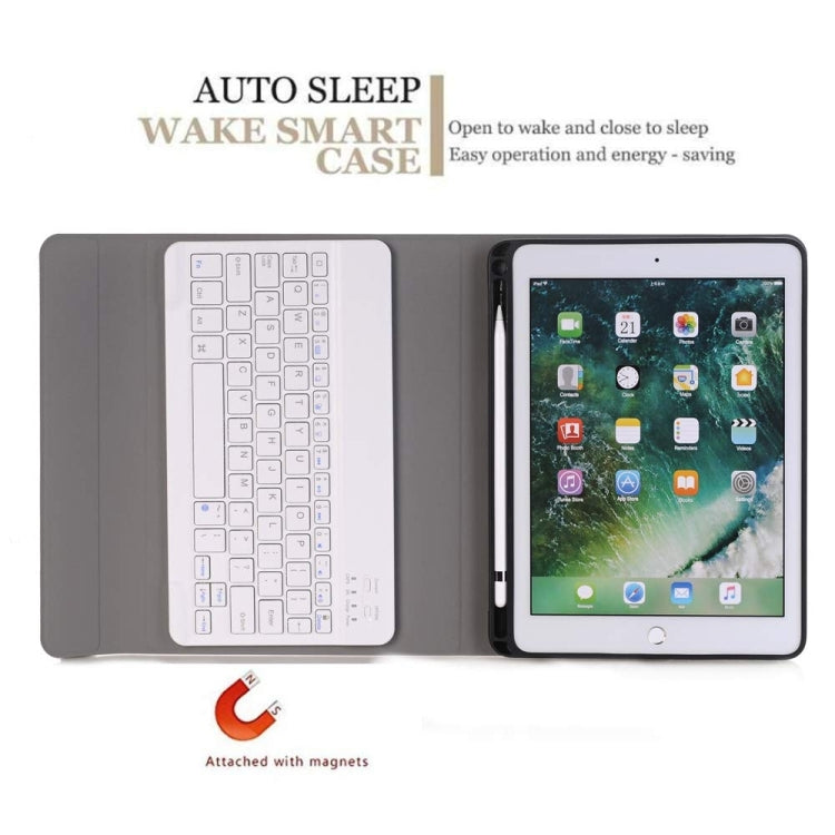 Detachable Bluetooth Keyboard + Horizontal Flip Leather Tablet Case with Holder & Pencil Holder for iPad Pro 9.7 inch, iPad Air, iPad Air 2, iPad 9.7 inch (2017), iPad 9.7 inch (2018) (Gold) - For iPad Pro by PMC Jewellery | Online Shopping South Africa | PMC Jewellery