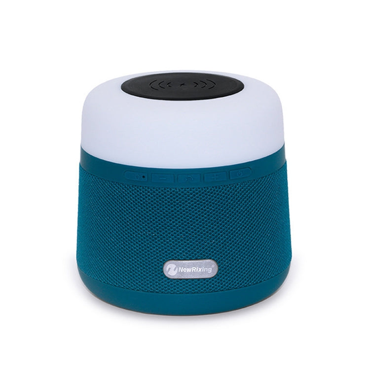 NewRixing NR-3500 Multi-function Atmosphere Light Wireless Charging Bluetooth Speaker with Hands-free Call Function, Support TF Card & USB & FM & AUX (Blue) - free shipping - PMC Jewellery - Order now!