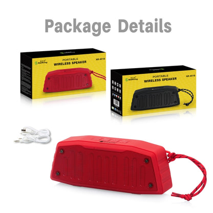 NewRixing NR-4019 Outdoor Portable Bluetooth Speaker with Hands-free Call Function, Support TF Card & USB & FM & AUX (Grey) - Desktop Speaker by NewRixing | Online Shopping South Africa | PMC Jewellery | Buy Now Pay Later Mobicred