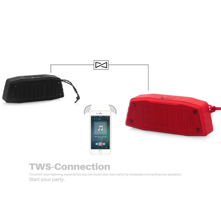 NewRixing NR-4019 Outdoor Portable Bluetooth Speaker with Hands-free Call Function, Support TF Card & USB & FM & AUX (Blue) - Desktop Speaker by NewRixing | Online Shopping South Africa | PMC Jewellery | Buy Now Pay Later Mobicred