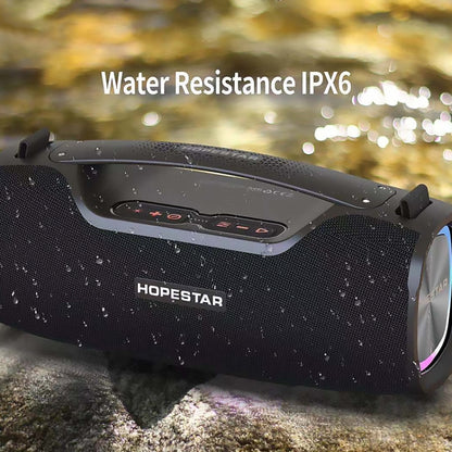 HOPESTAR A6X TWS Portable Outdoor Bluetooth Speaker with Colorful Music Lights, Support Power Bank & Hands-free Call & U Disk & TF Card & 3.5mm AUX(Green) - Desktop Speaker by HOPESTAR | Online Shopping South Africa | PMC Jewellery | Buy Now Pay Later Mobicred