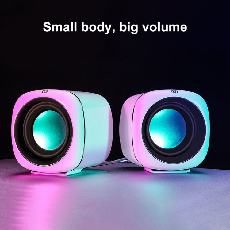A1 Upgraded Version USB Wire-controlled 4D Stereo Sound Mini Wired Speaker, Cable Length: 1.3m(White) -  by PMC TechLife | Online Shopping South Africa | PMC TechLife | Buy Now Pay Later Mobicred