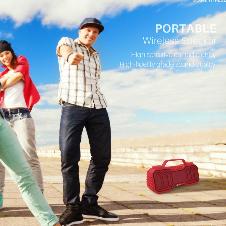 NewRixing NR-2029 Portable Wireless Bluetooth Stereo Speaker Support TWS Function Speaker(Grey) - free shipping - PMC Jewellery - Order now!