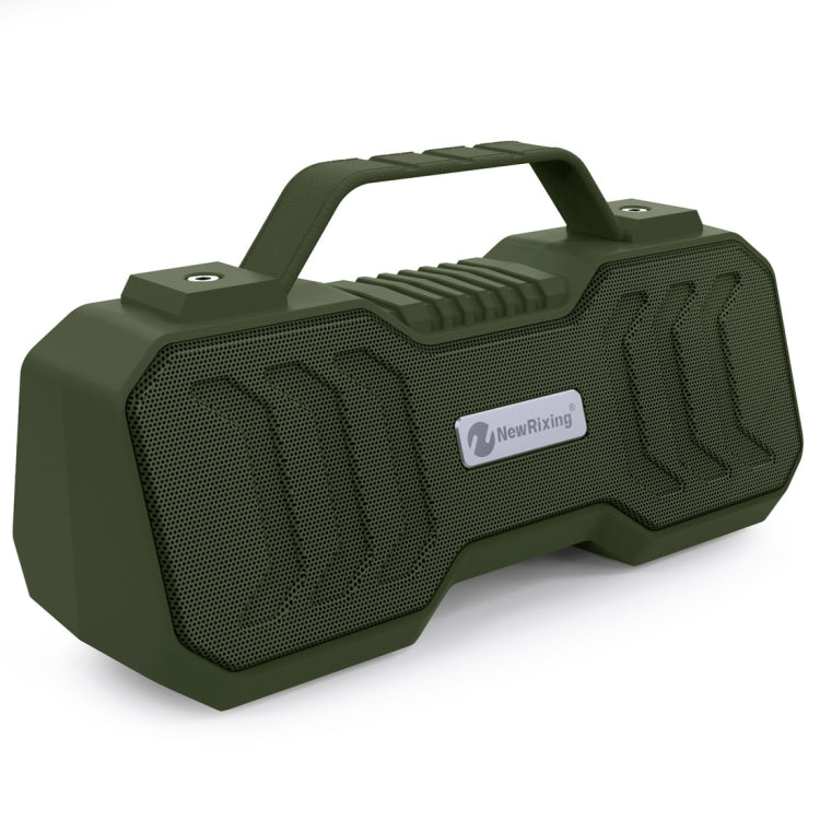 NewRixing NR-4500 Portable Wireless Bluetooth Stereo Speaker Support TWS / FM Function Speaker(Army Green) - Desktop Speaker by NewRixing | Online Shopping South Africa | PMC Jewellery | Buy Now Pay Later Mobicred