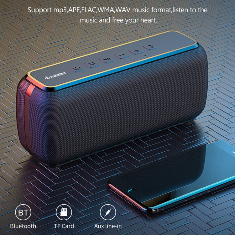 XDOBO X8 60W Wireless Bluetooth Speaker Outdoor Subwoofer Support TWS & TF Card (Black) - free shipping - PMC Jewellery - Order now!