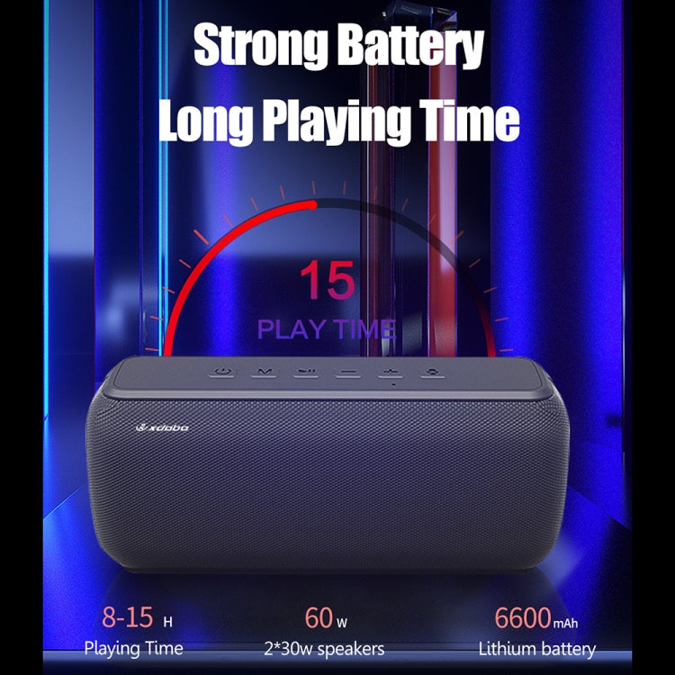 XDOBO X8 60W Wireless Bluetooth Speaker Outdoor Subwoofer Support TWS & TF Card (Black) - free shipping - PMC Jewellery - Order now!