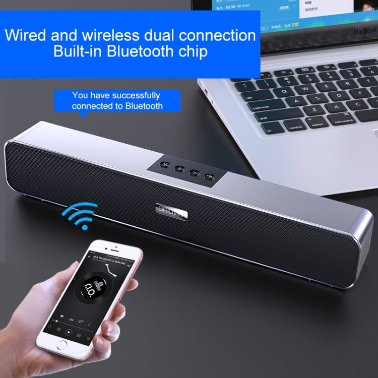 YINDIAO A36 Bluetooth 5.0 Smart Subwoofer Computer Wireless Bluetooth Speaker, Bluetooth Standard Version(Black) -  by YINDIAO | Online Shopping South Africa | PMC Jewellery | Buy Now Pay Later Mobicred