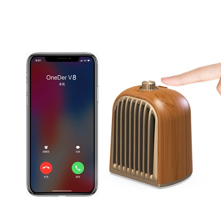 Oneder V8 Magnetic Suction Pair Stereo Sound Box Wireless Bluetooth Speaker with Strap, Support Hands-free & TF Card & AUX & USB Drive(Champagne Gold) - Desktop Speaker by OneDer | Online Shopping South Africa | PMC Jewellery | Buy Now Pay Later Mobicred