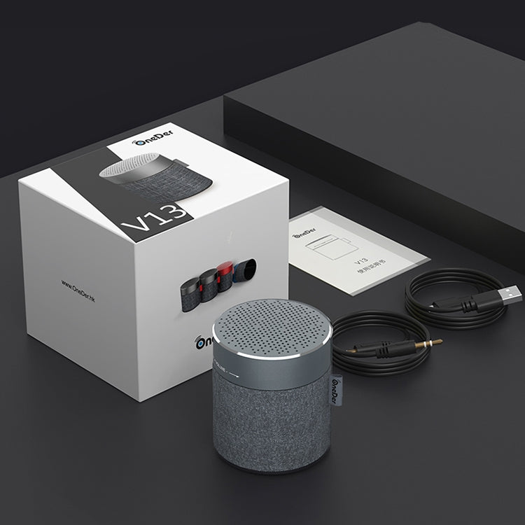 Oneder V13 Mini  Wireless Bluetooth Speaker, Support Hands-free & TF & FM & AUX(Grey) - free shipping - PMC Jewellery - Order now!