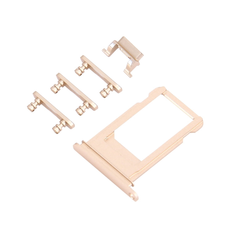 Card Tray + Volume Control Key + Power Button + Mute Switch Vibrator Key for iPhone 7 Plus(Gold) - iPhone 7 Plus Parts by PMc TechLife | Online Shopping South Africa | PMc TechLife | Buy Now Pay Later Mobicred