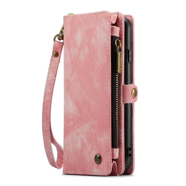 CaseMe for iPhone 8 Plus & 7 Plus   Multifunctional Leather Billfold with Detachable Magnetic PC Back Protective Case & Holder & 11 Card Slots & 3 Cash Slots & 1 Zipper Wallet & 2 Photo Frames & 3 Magnetic Clasps (Pink) - More iPhone Cases by CaseMe | Online Shopping South Africa | PMC Jewellery | Buy Now Pay Later Mobicred