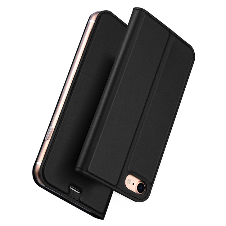 DUX DUCIS Skin Pro Series Leather Case for iPhone SE 2022 / SE 2020 / 8 / 7(Black) - More iPhone Cases by DUX DUCIS | Online Shopping South Africa | PMC Jewellery | Buy Now Pay Later Mobicred