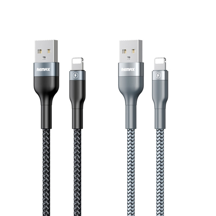 REMAX RC-064i Sury 2 Series 1m 2.4A USB to 8 Pin Data Cable for iPhone, iPad(Silver) - Normal Style Cable by REMAX | Online Shopping South Africa | PMC Jewellery | Buy Now Pay Later Mobicred