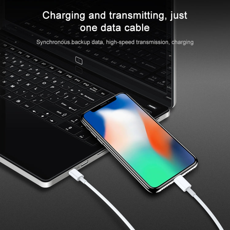 AWEI CL-68 3A Type-C / USB-C to 8 Pin PD Fast Charging Data Cable, Length: 1m(White) - Normal Style Cable by awei | Online Shopping South Africa | PMC Jewellery | Buy Now Pay Later Mobicred