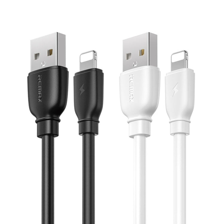 REMAX RC-138i 2.4A USB to 8 Pin Suji Pro Fast Charging Data Cable, Cable Length: 1m (Black) - Normal Style Cable by REMAX | Online Shopping South Africa | PMC Jewellery | Buy Now Pay Later Mobicred